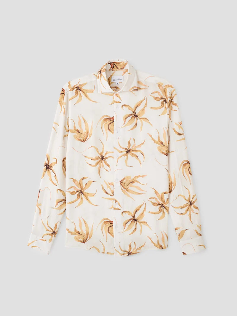 Chemise slim fleurie