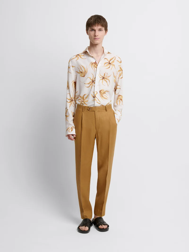 Chemise slim fleurie