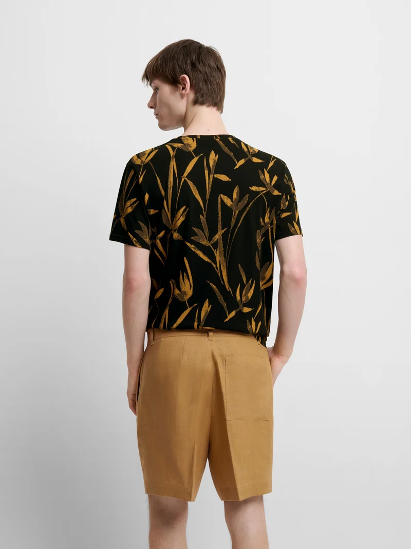 T-shirt col rond à motifs