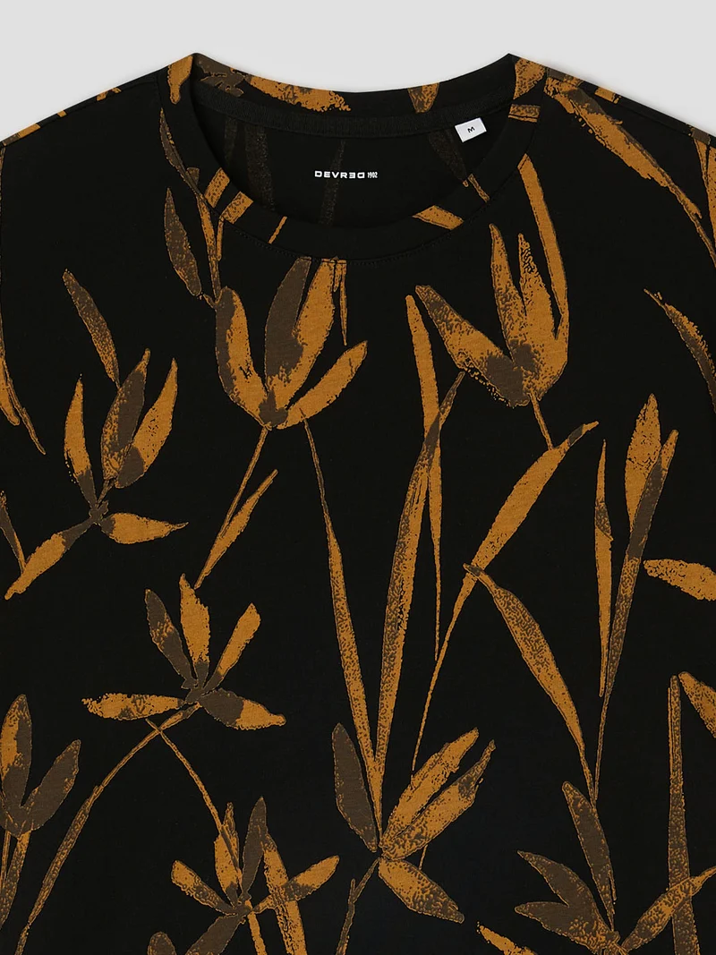 T-shirt col rond à motifs