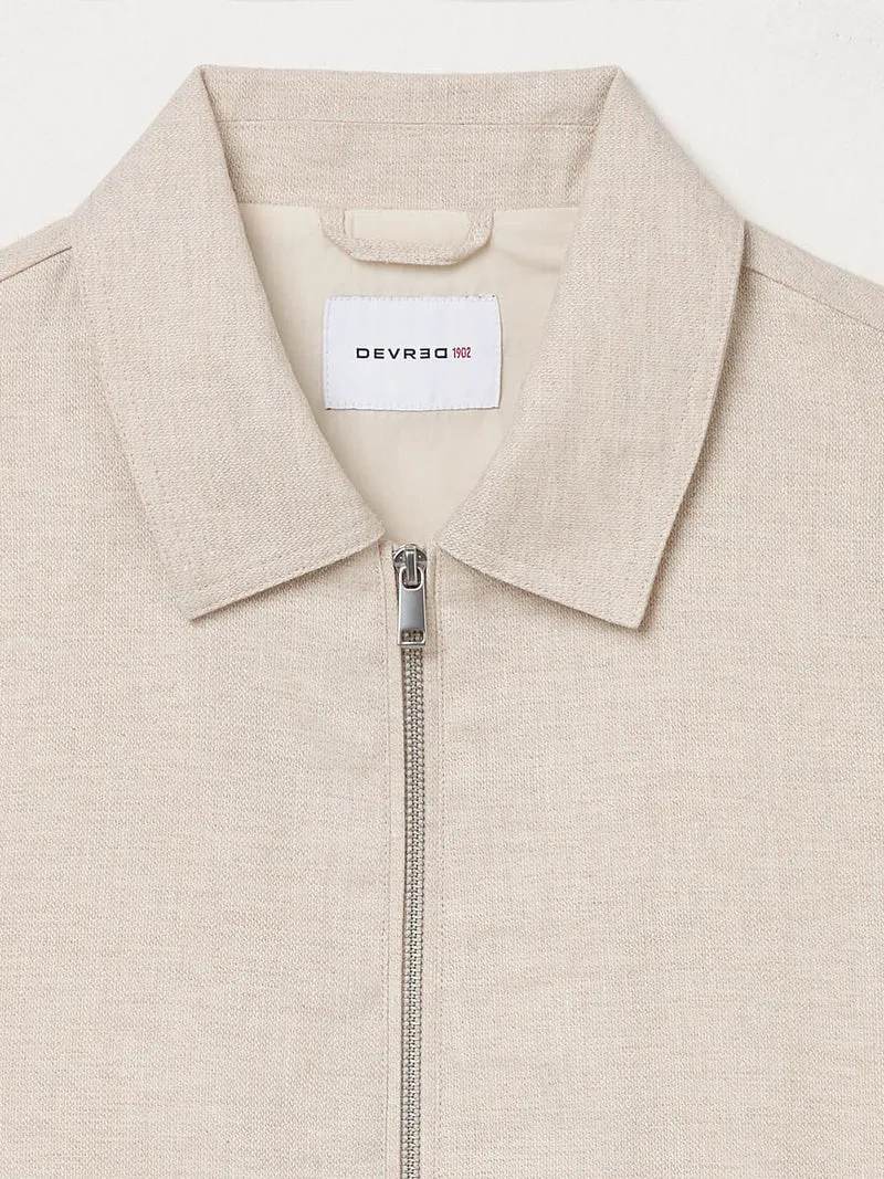 Blouson regular col chemise