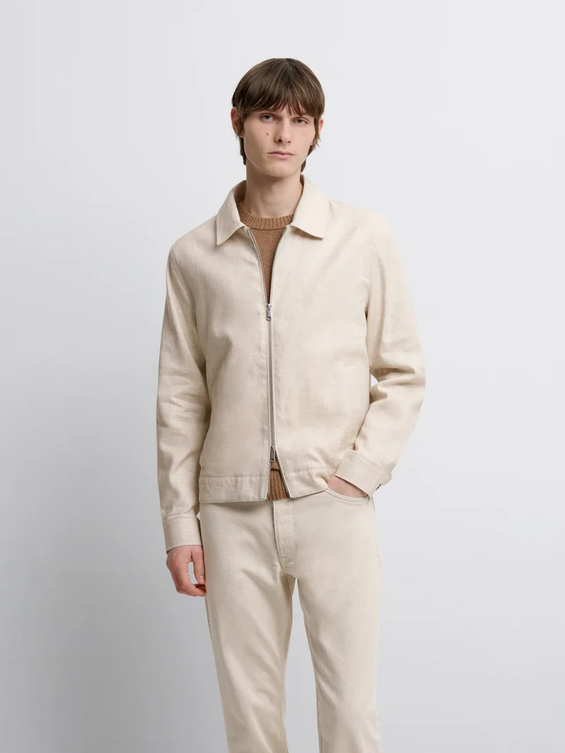 Blouson regular col chemise