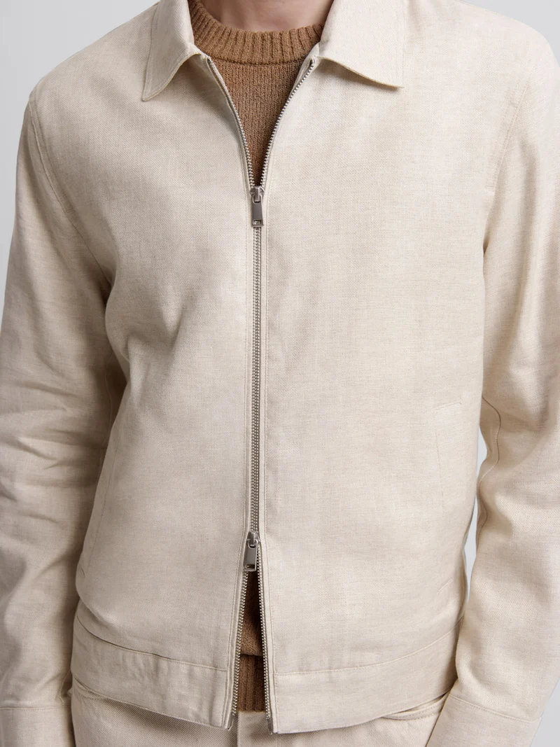 Blouson regular col chemise
