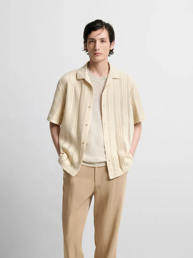 Chemise manches courtes fantaisie