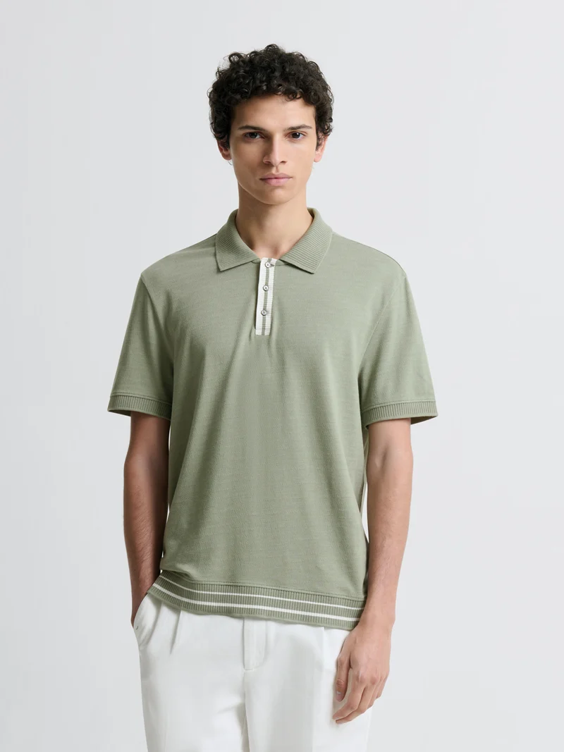 Polo col boutonné