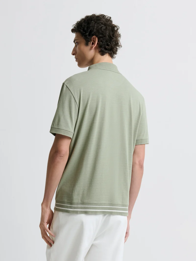 Polo col boutonné