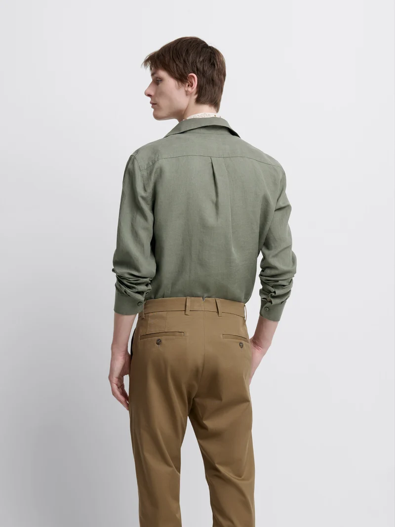 Chemise slim en lin