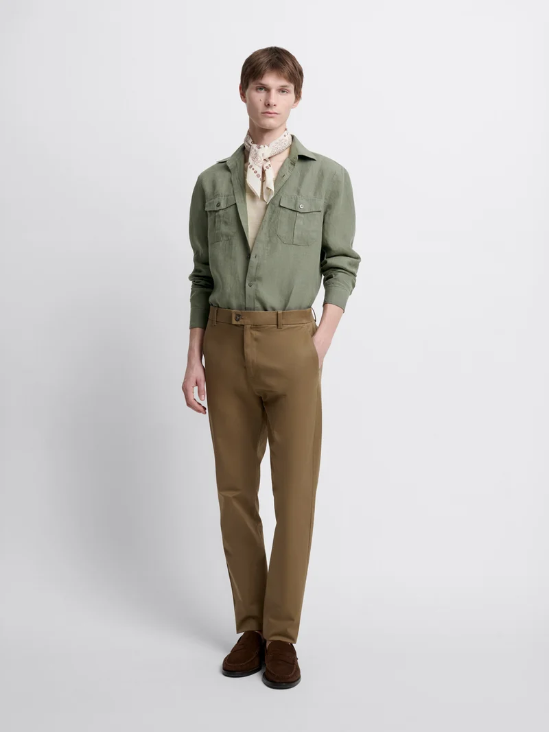 Chemise slim en lin