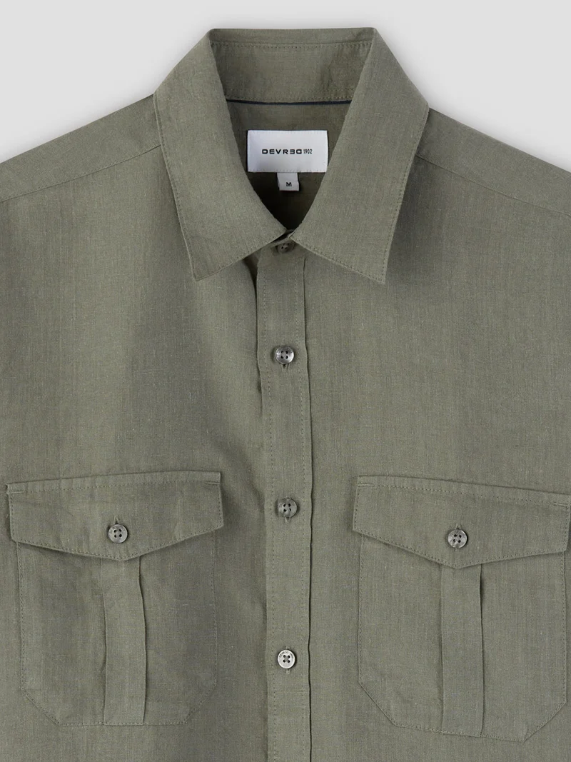 Chemise slim en lin