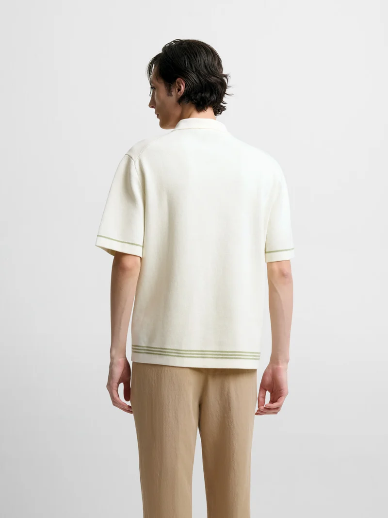 Chemise en maille à motifs