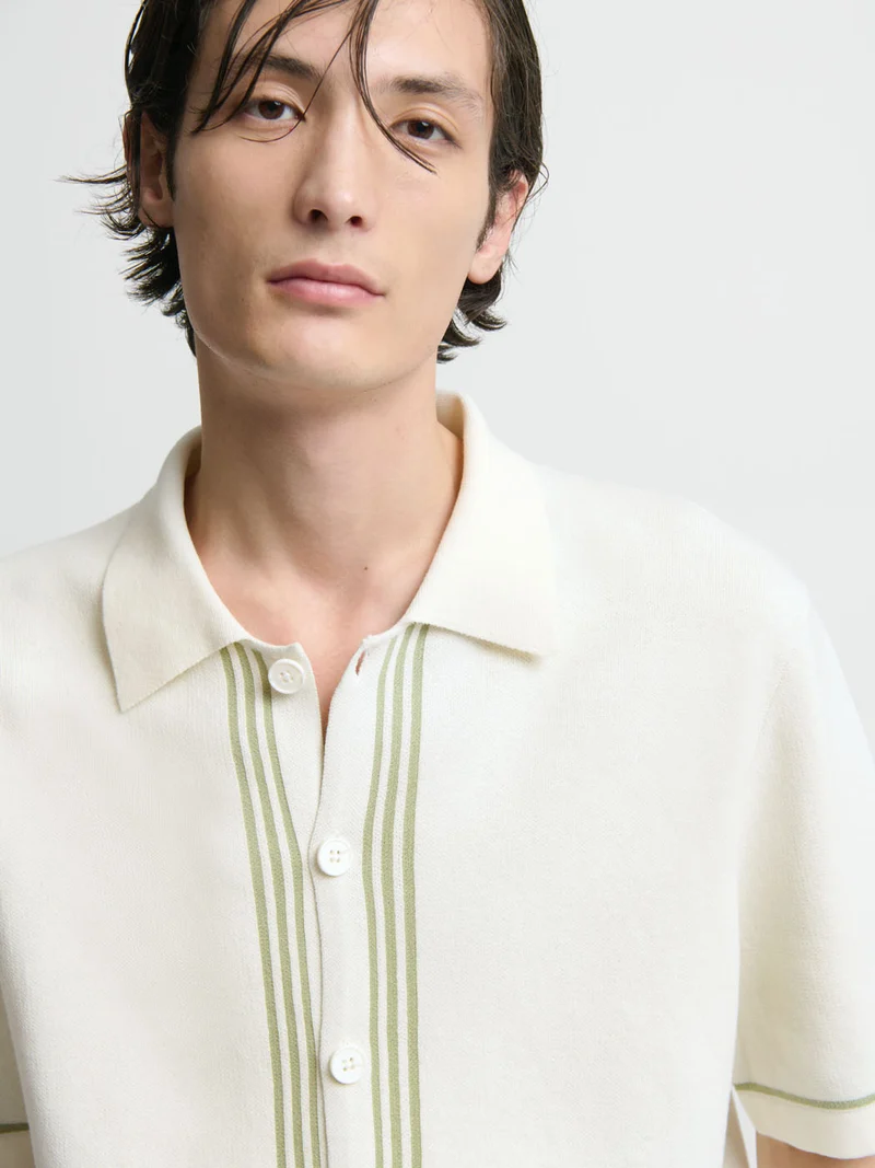 Chemise en maille à motifs
