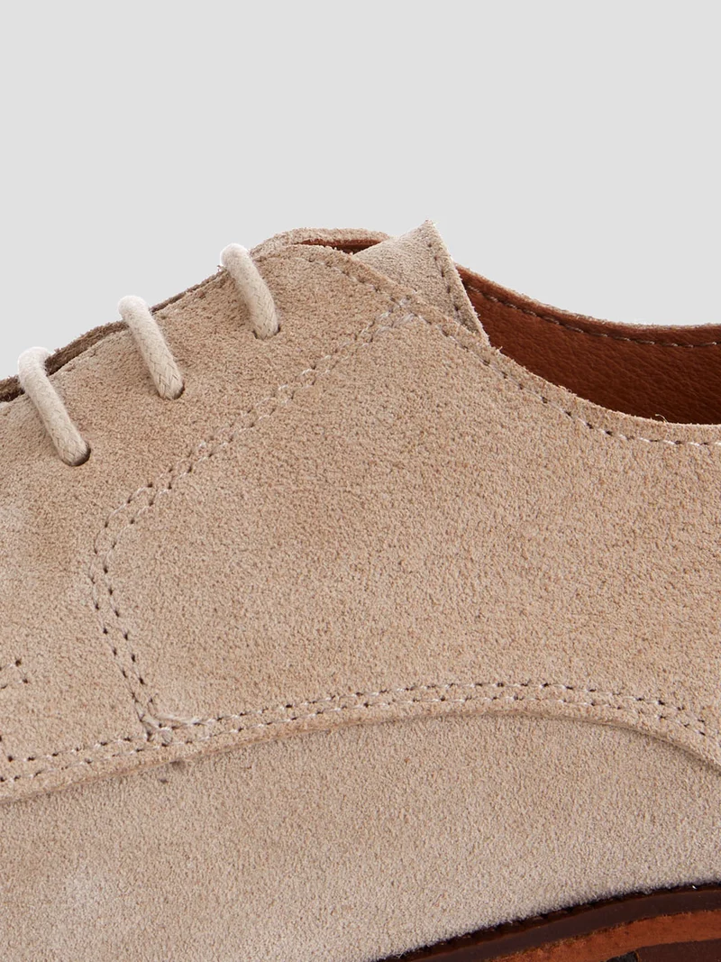 Derbies en cuir suédé