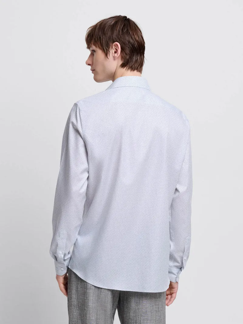 Chemise slim à motifs