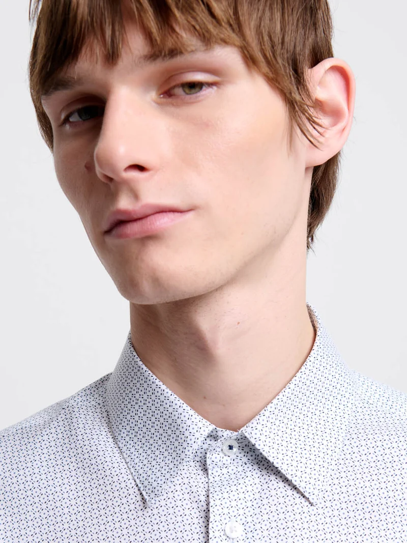 Chemise slim à motifs
