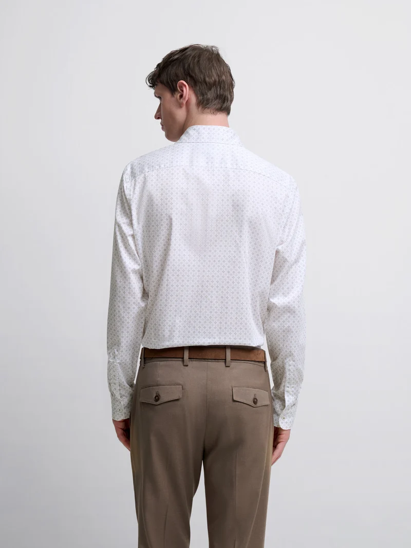 Chemise slim à motifs