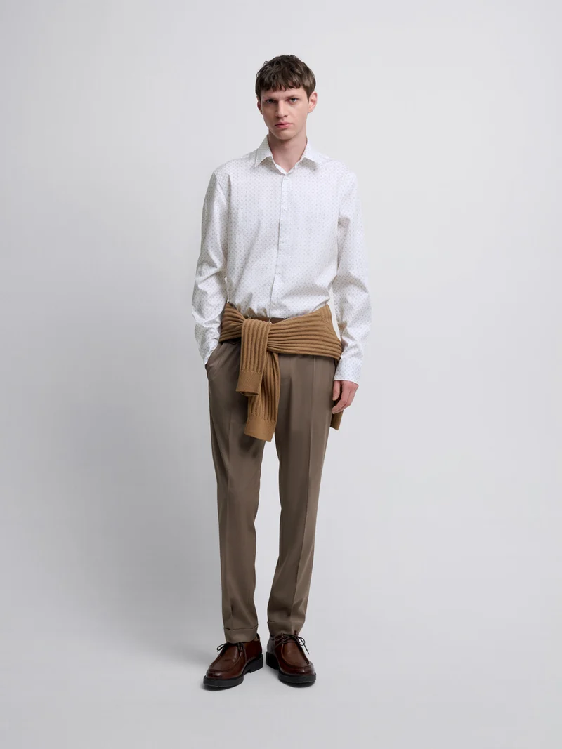 Chemise slim à motifs