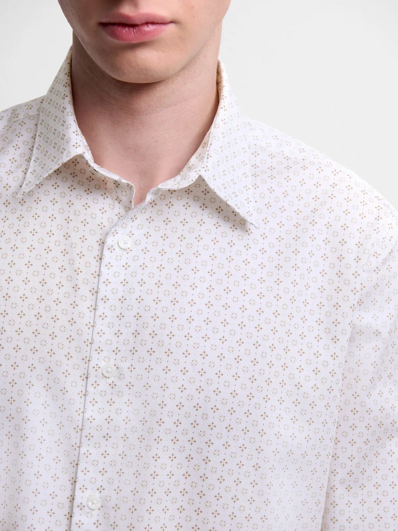 Chemise slim à motifs