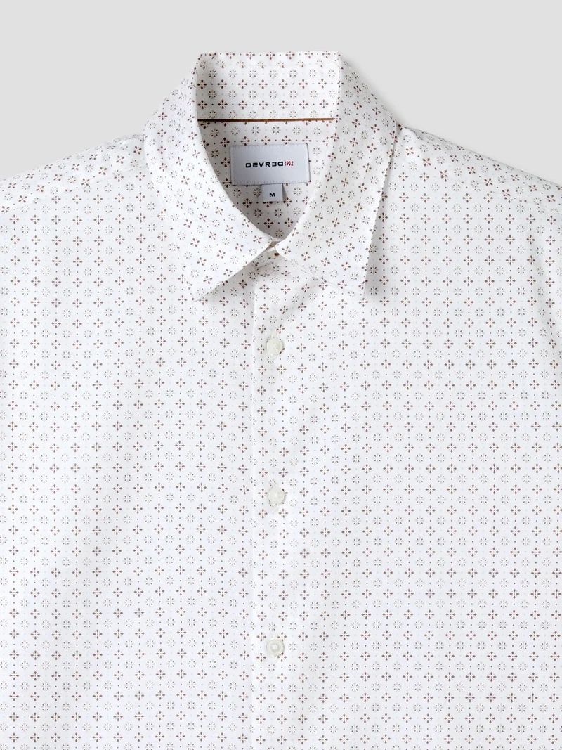 Chemise slim à motifs