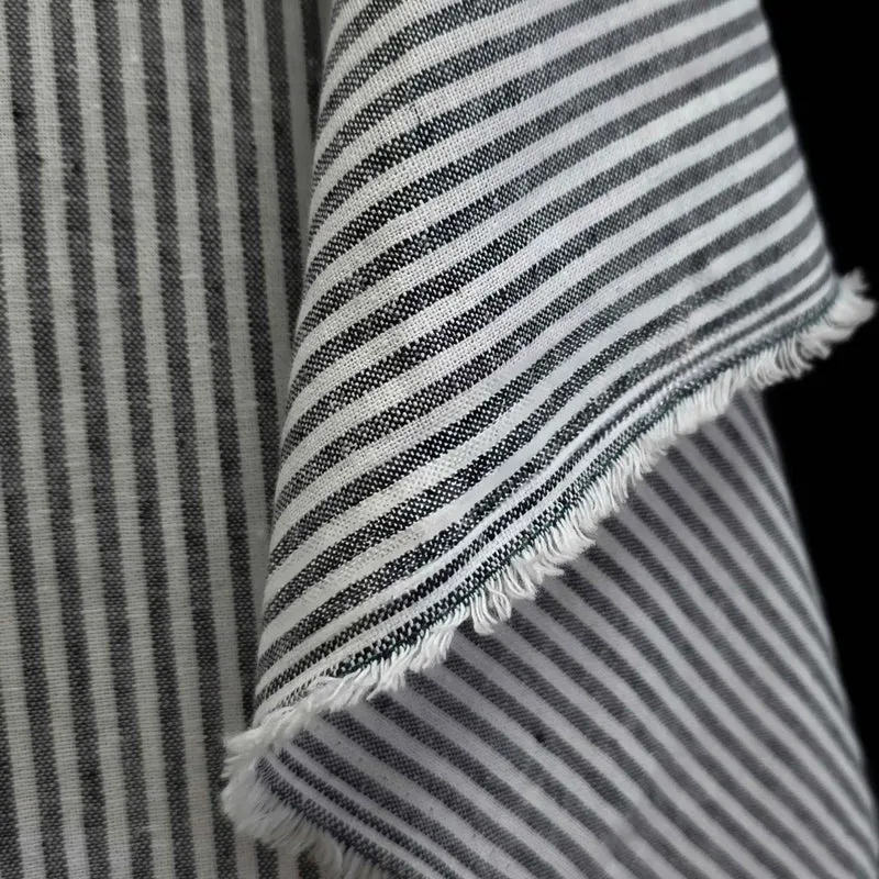 Tissu Essex en Lin et Coton Tissé Teint | Classic Wovens | Rayures | Robert Kaufman