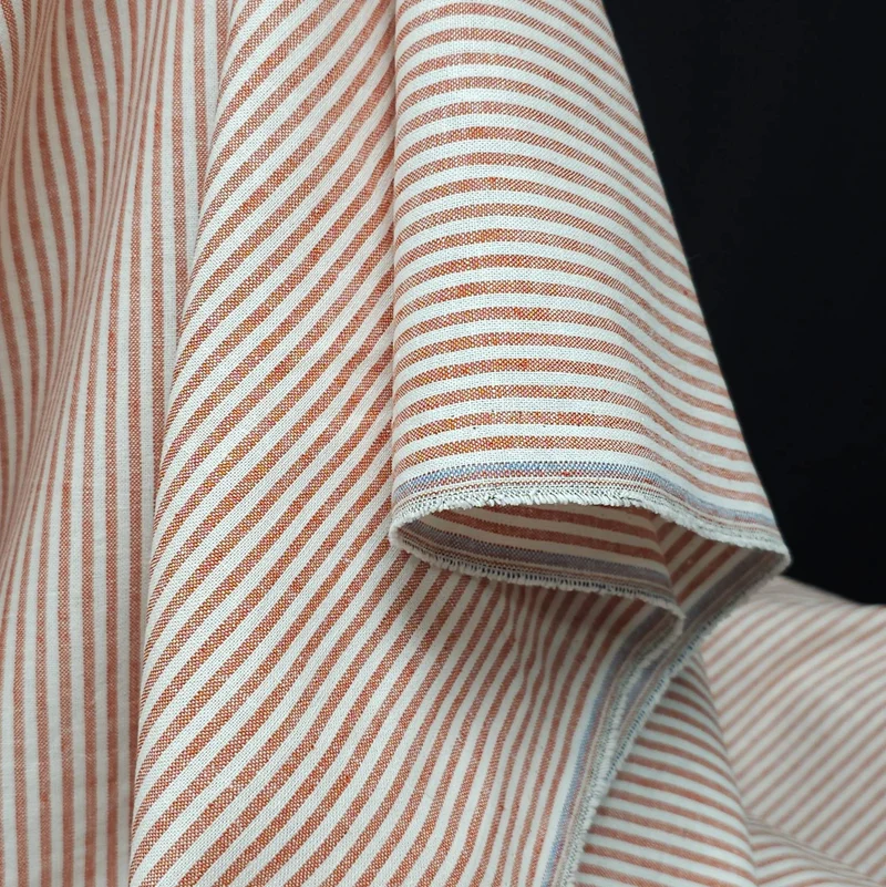 Tissu Essex en Lin et Coton Tissé Teint | Classic Wovens | Rayures | Robert Kaufman