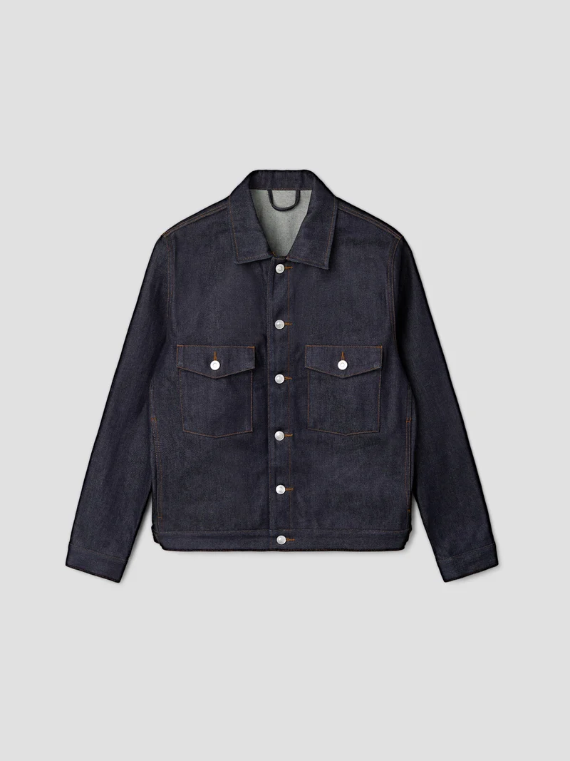 Veste selvedge col chemise - L'atelier