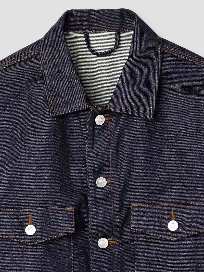 Veste selvedge col chemise - L'atelier