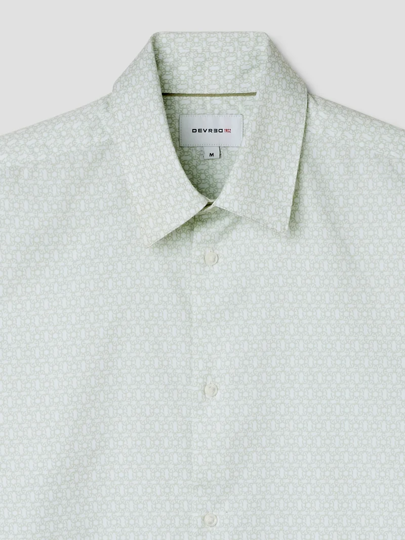 Chemise slim à motifs