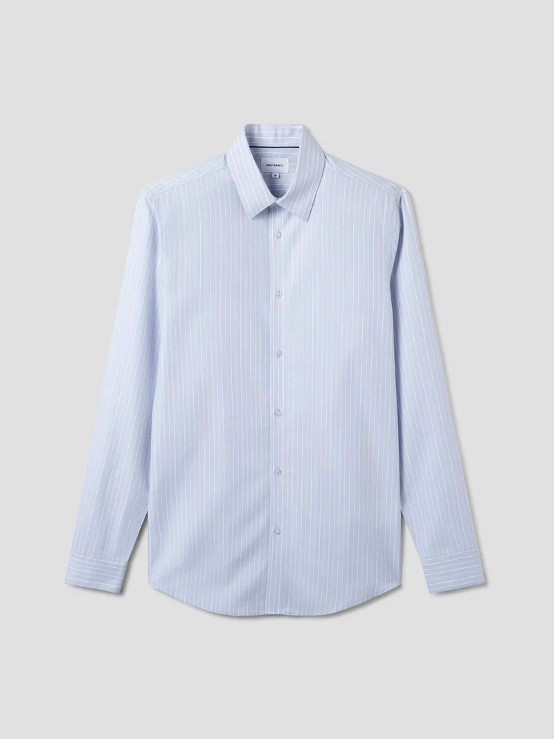Chemise slim rayée sans repassage