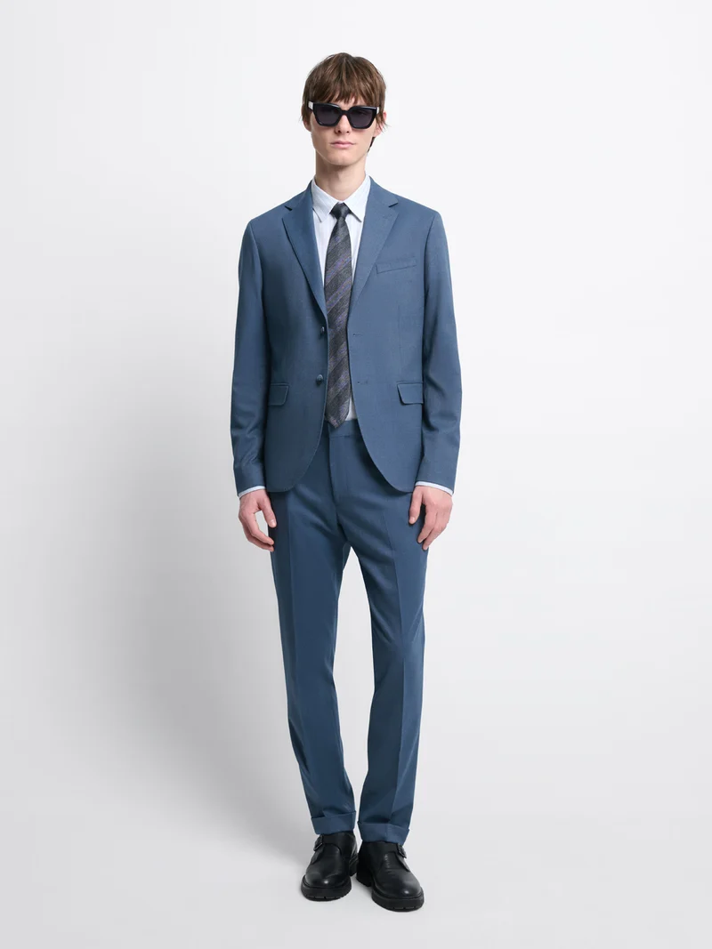 Chemise slim rayée sans repassage