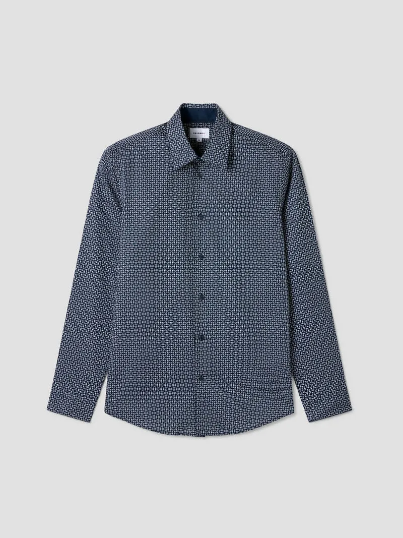 Chemise slim à motifs