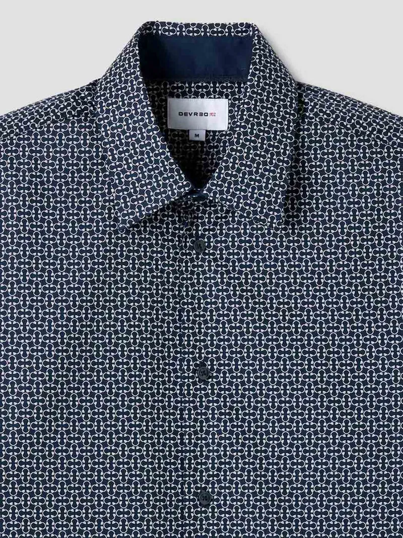 Chemise slim à motifs