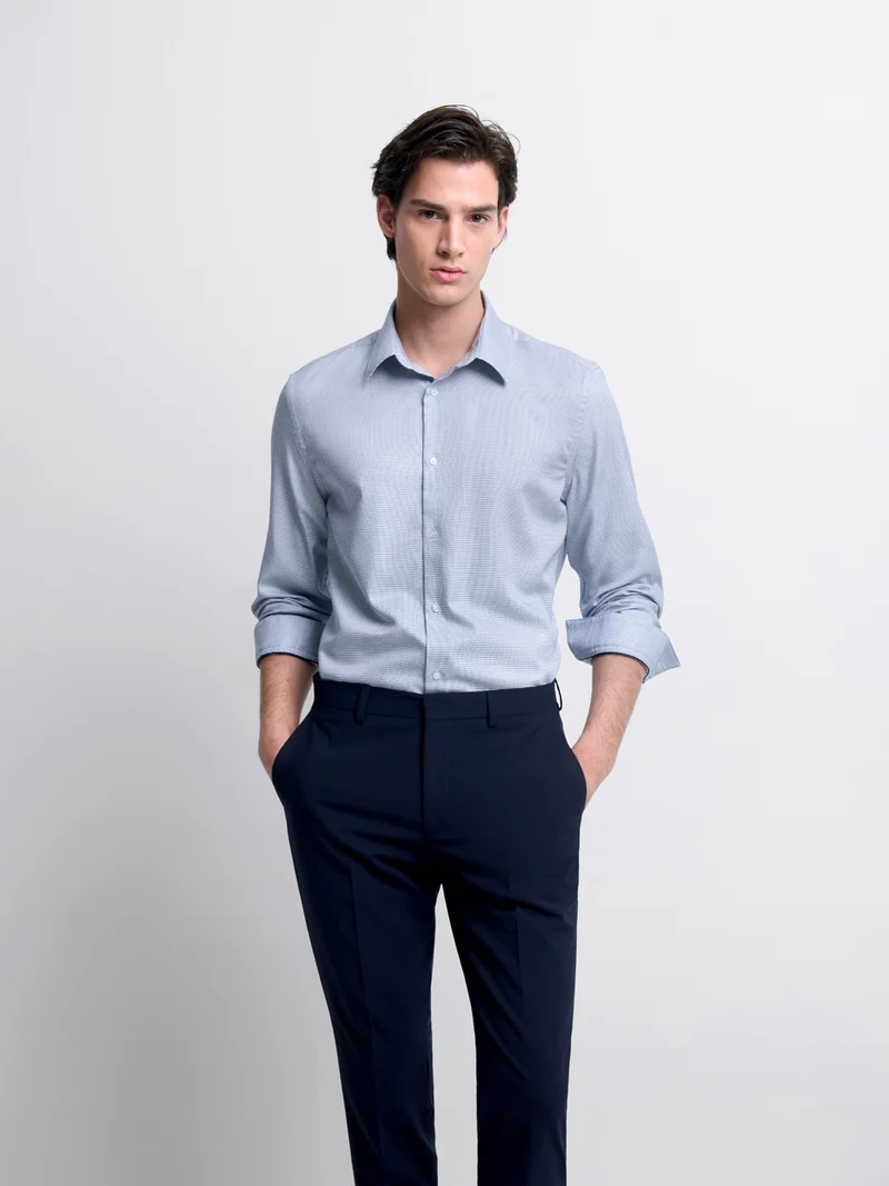 Chemise slim en coton bio