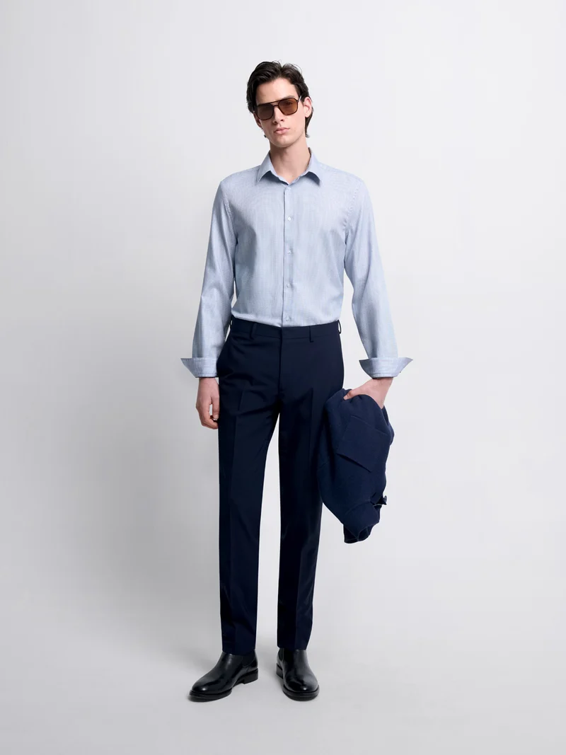 Chemise slim en coton bio