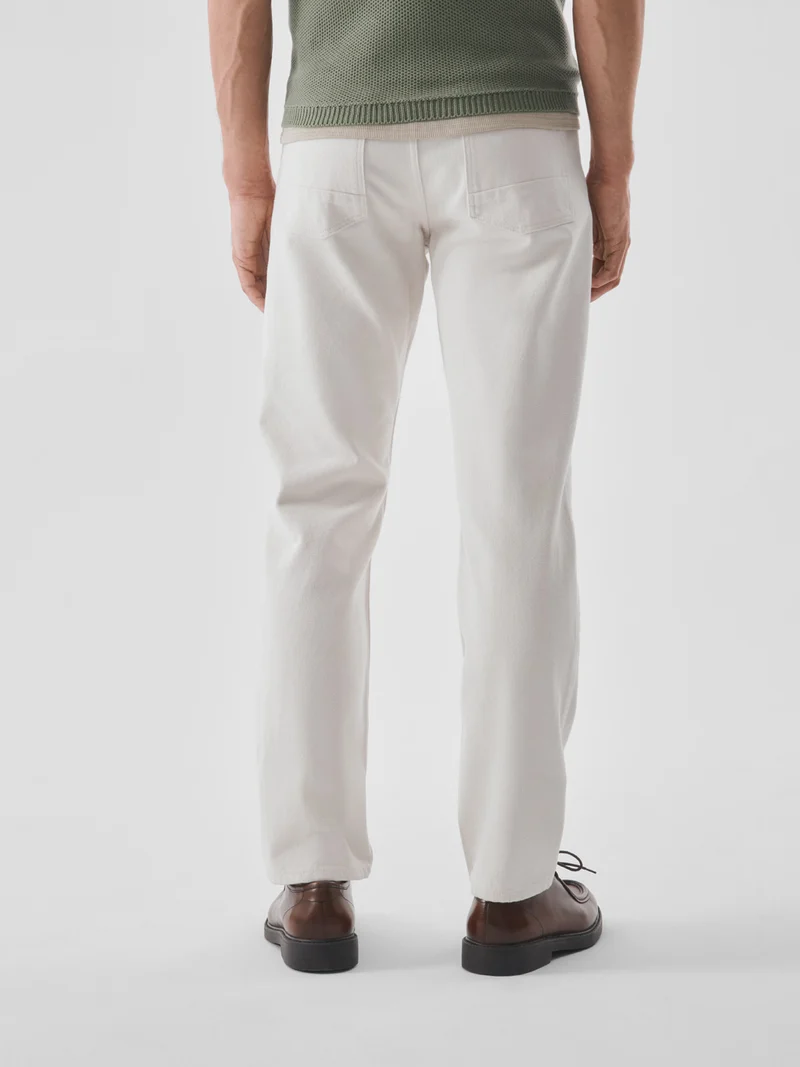Jean couleur regular en coton