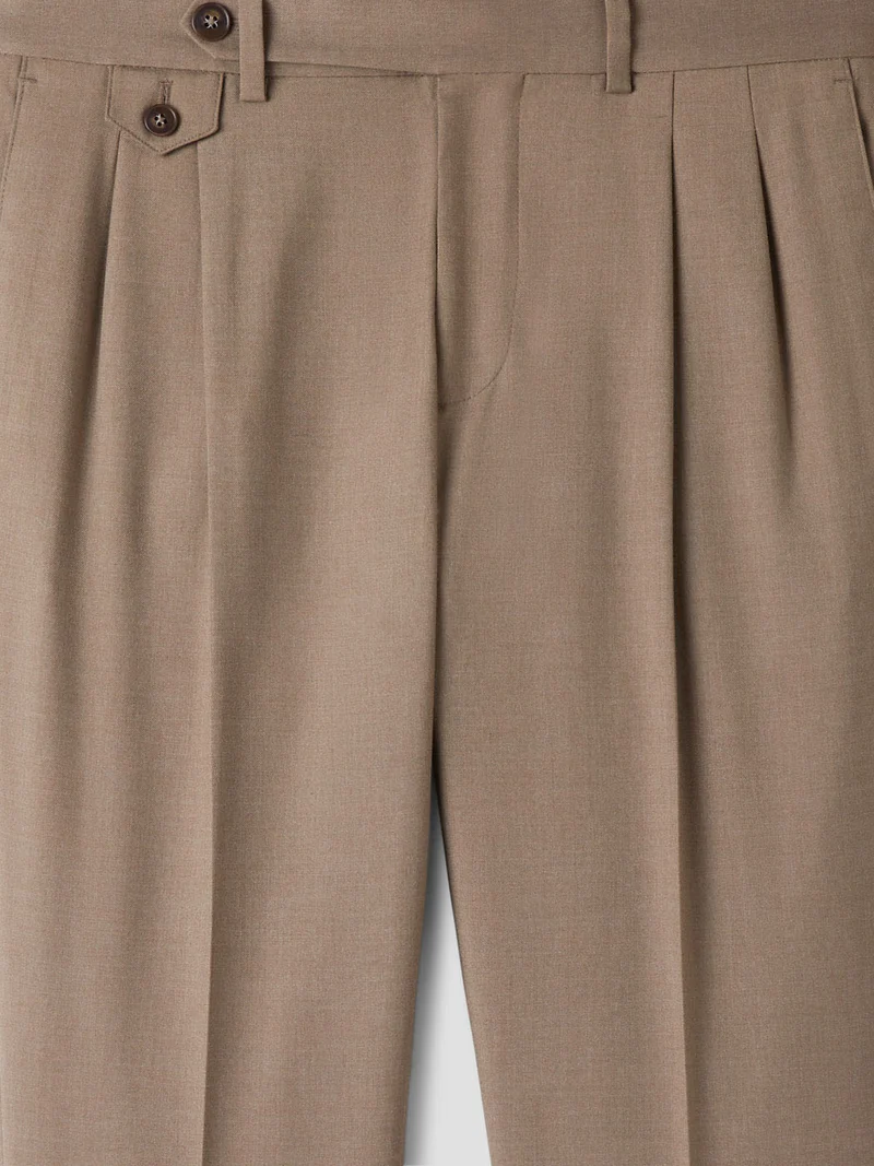 Pantalon de costume slim à double pince
