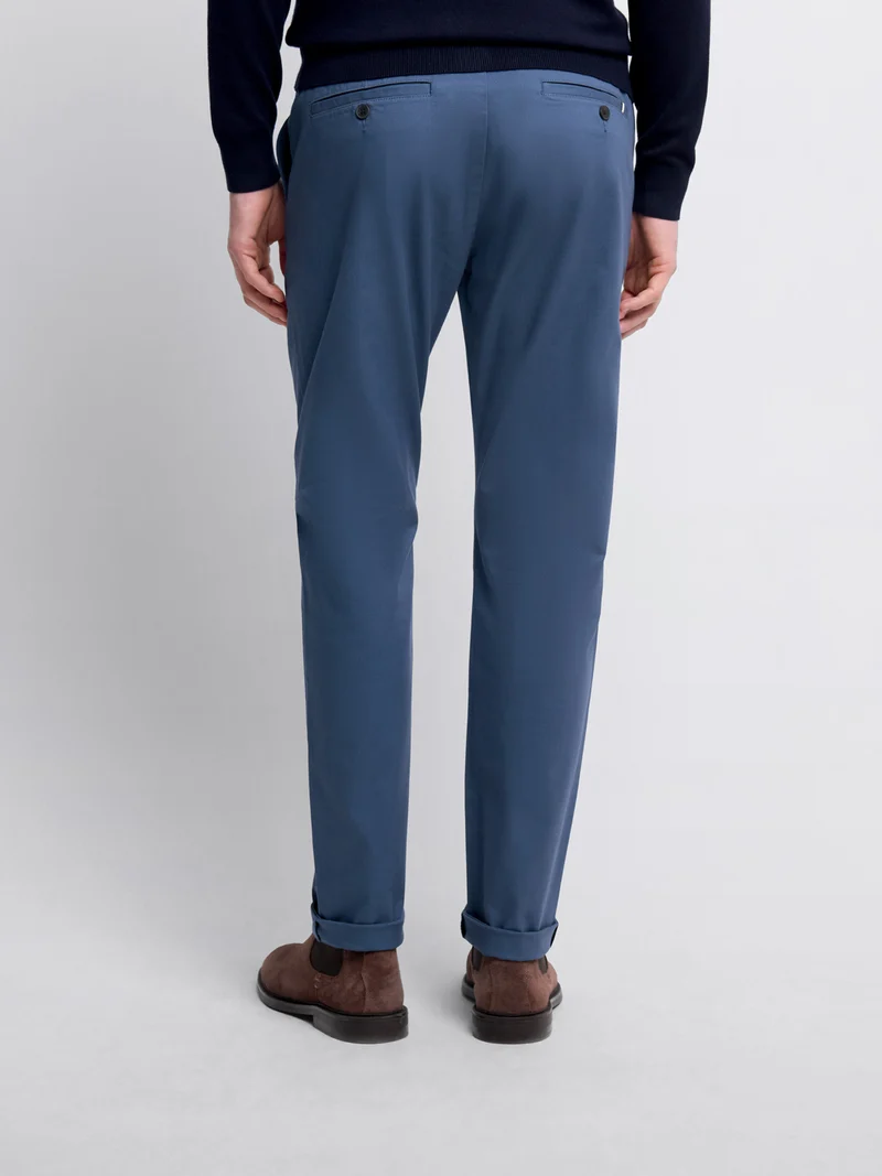Chino en coton mélangé