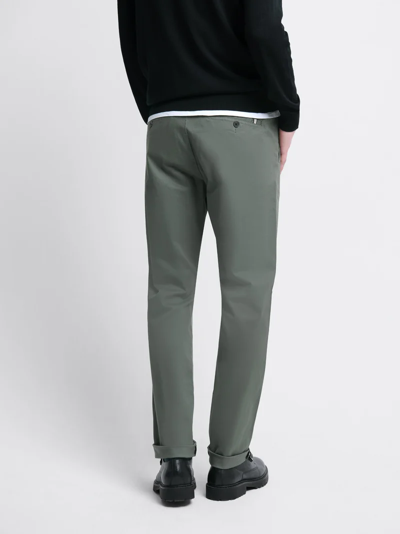 Chino en coton mélangé