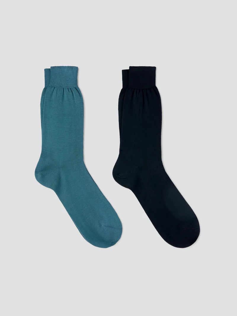 Lot de 2 paires de chaussettes en coton