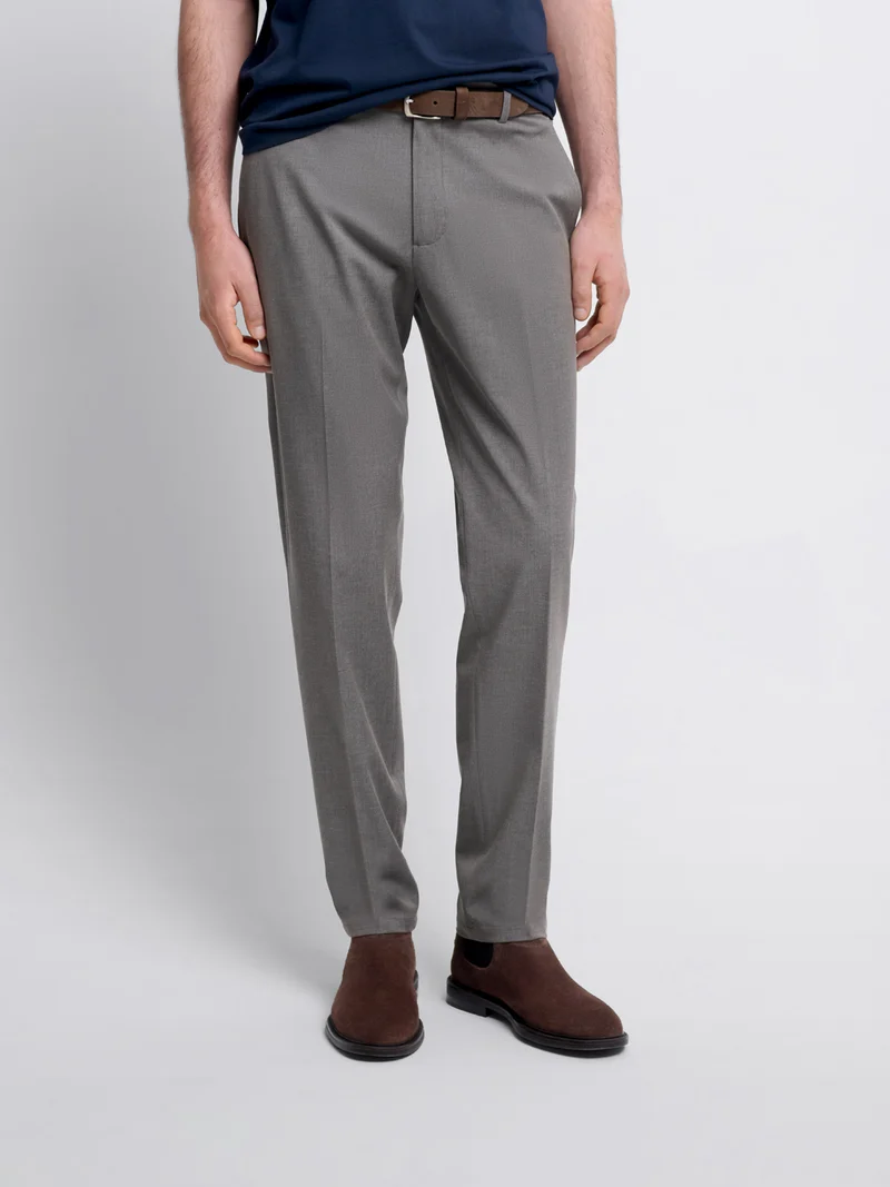 Chino taille semi-élastiquée