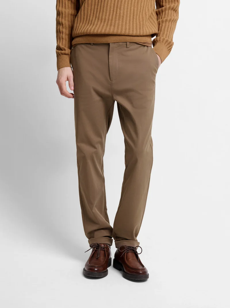 Chino en coton mélangé stretch