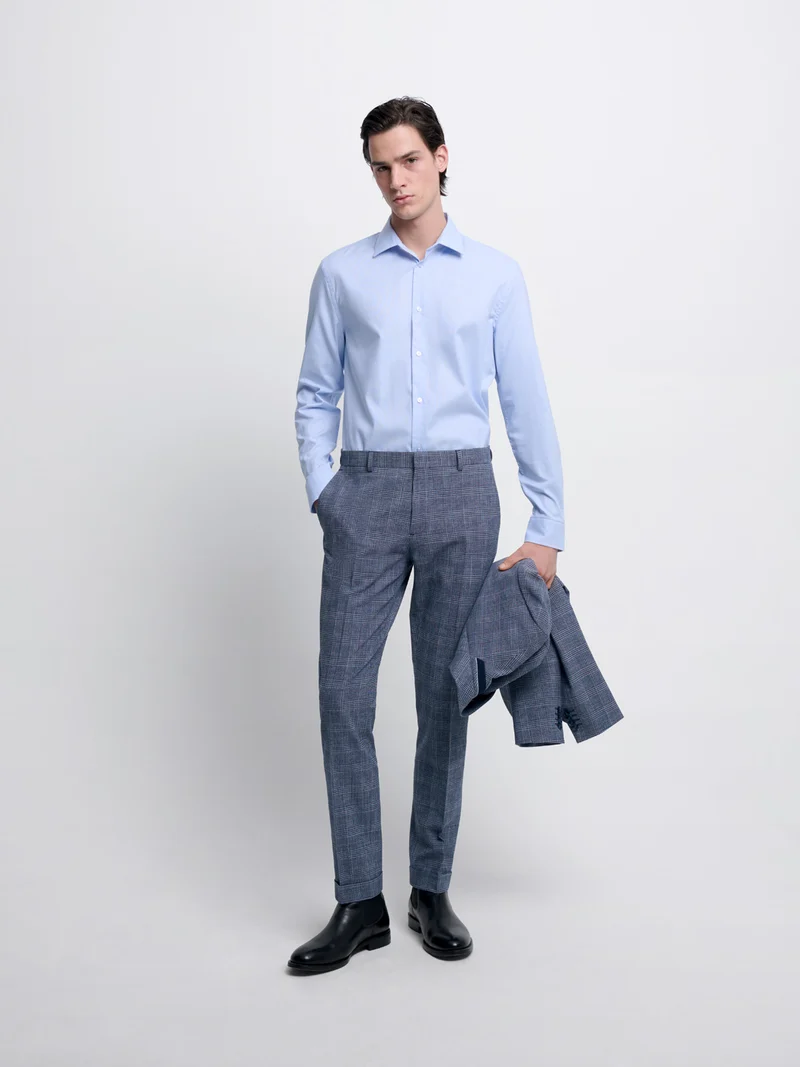 Chemise slim en coton