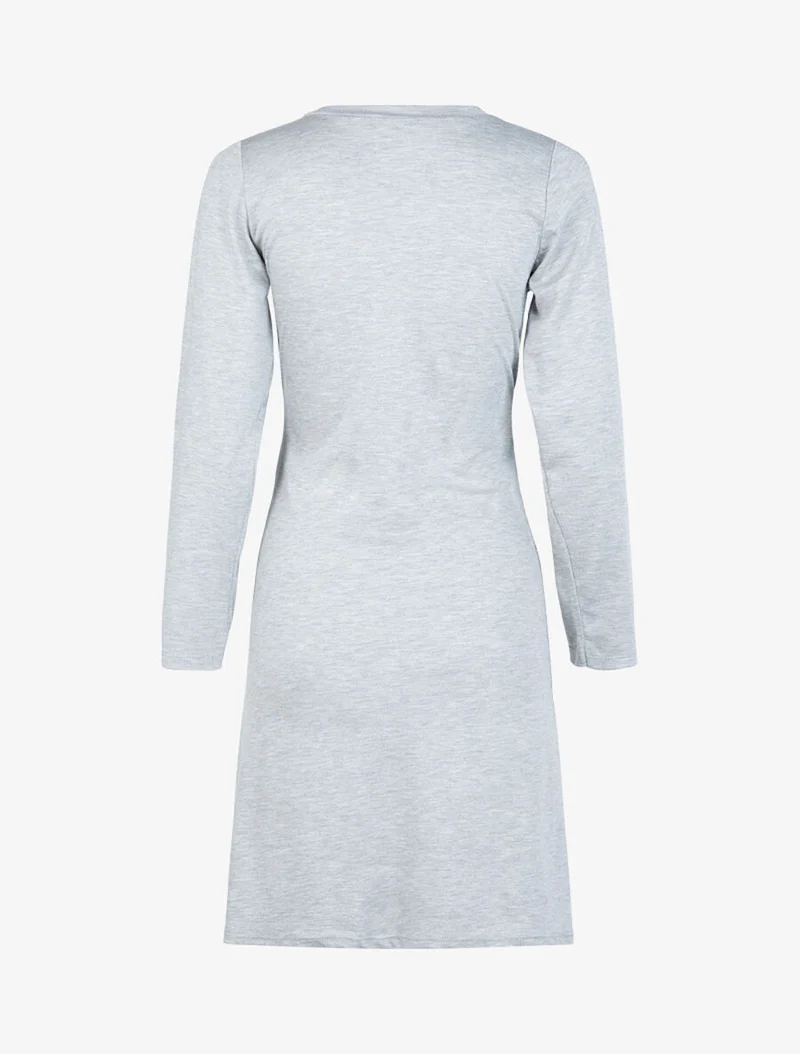 Robe à bandes croisées à la taille - Gris clair
