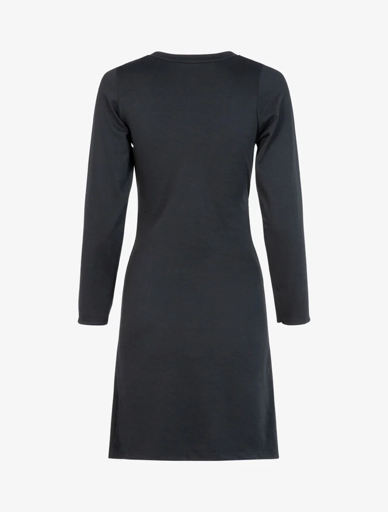 Robe à bandes croisées à la taille - Noir