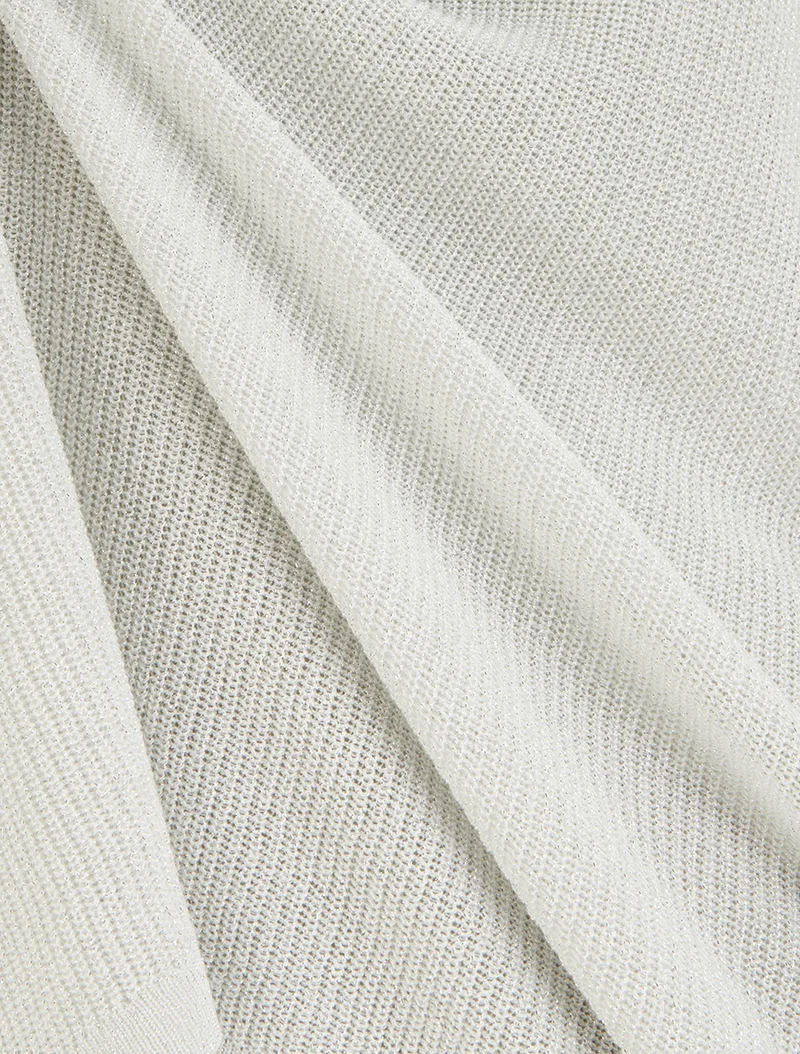Top ample manches courtes chauve-souris - Blanc