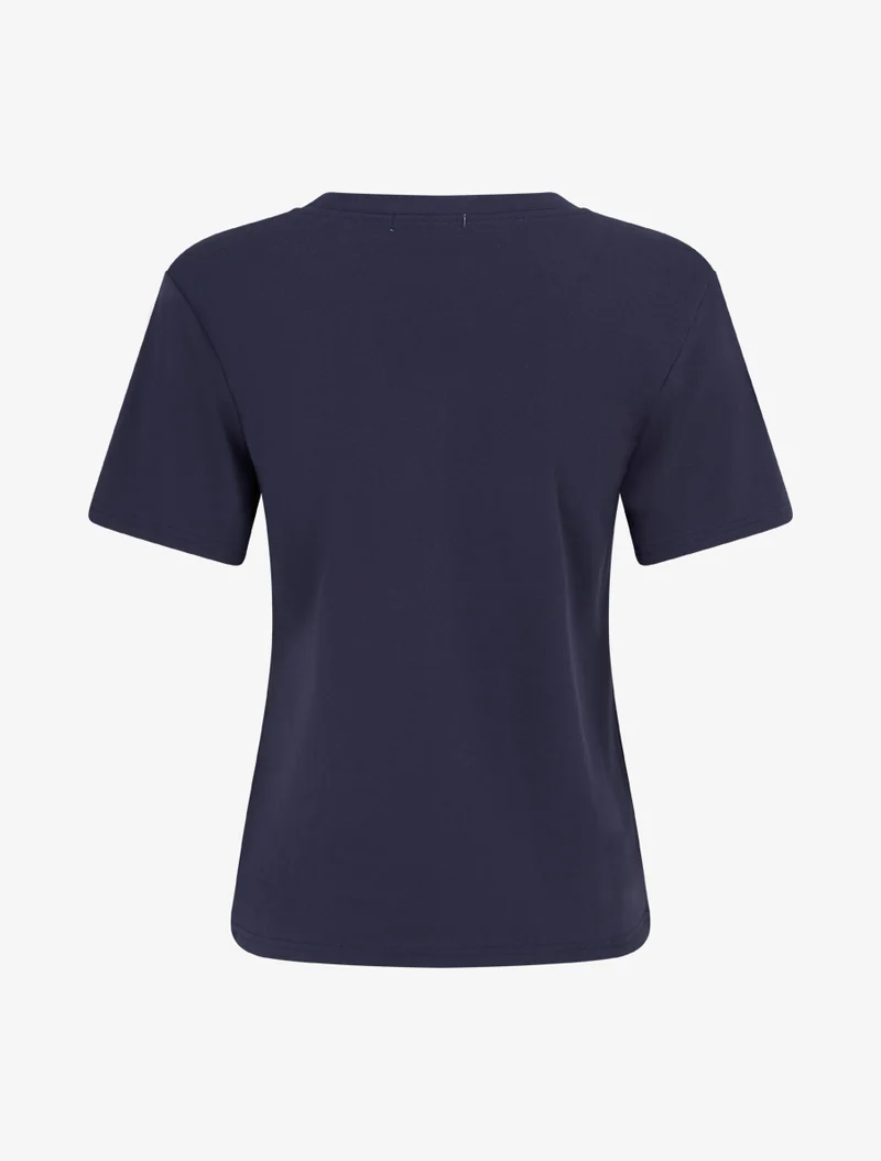 T-shirt manches courtes à poche brodée - Marine