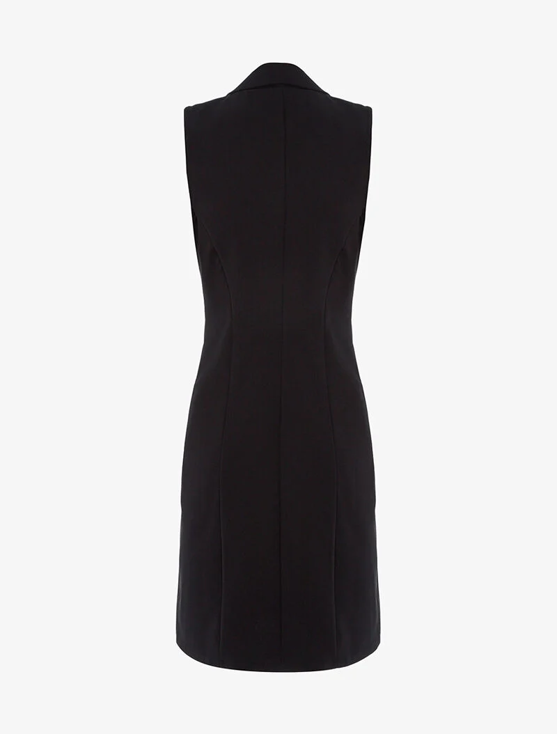 Robe tailleur boutonnée - noir