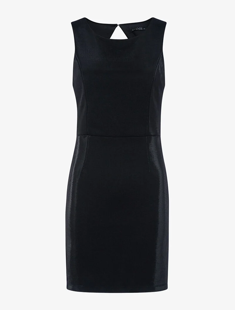 Robe de soirée dos dentelle - noir