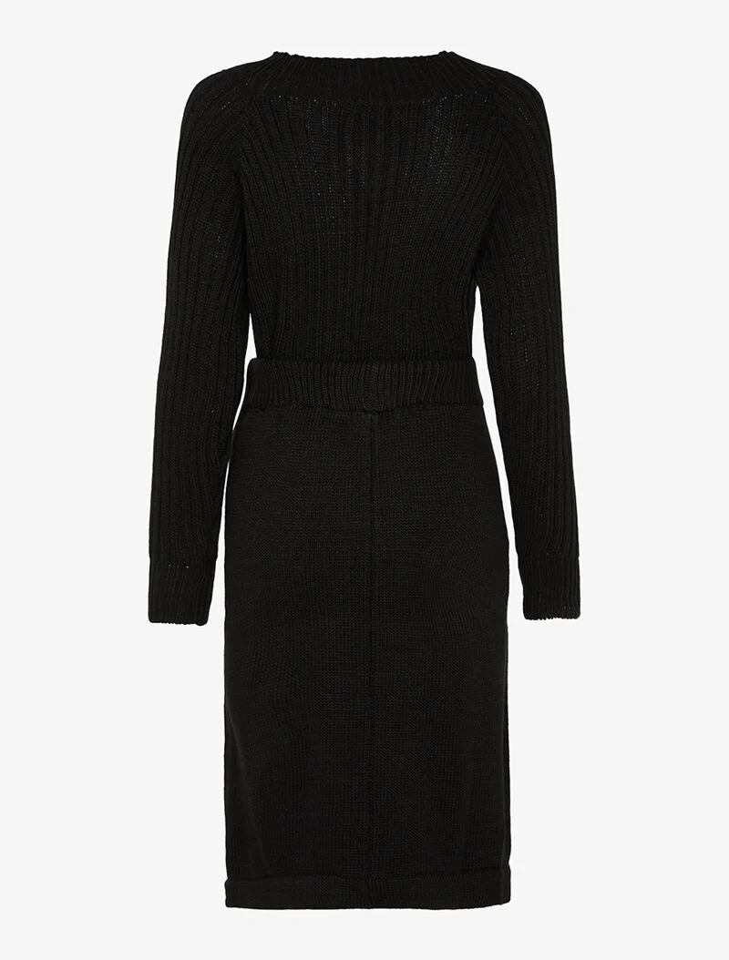 Ensemble jupe en maille - noir