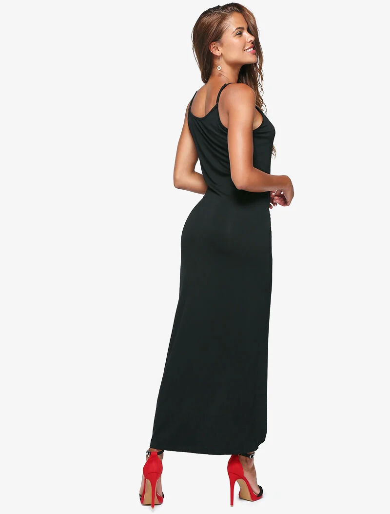 Robe à effet portefeuille - noir