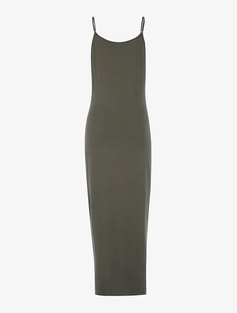 Robe à effet portefeuille - kaki